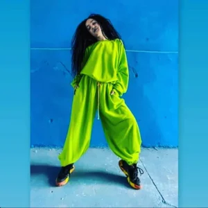 Diana in blue sweats